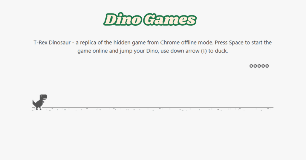 Dino Game Unblocked | Play Online For Free | onlineVgames