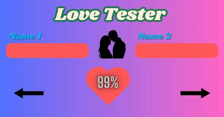 Love Tester Unblocked - Discover Your Love Compatibility Anytime | onlineVgames