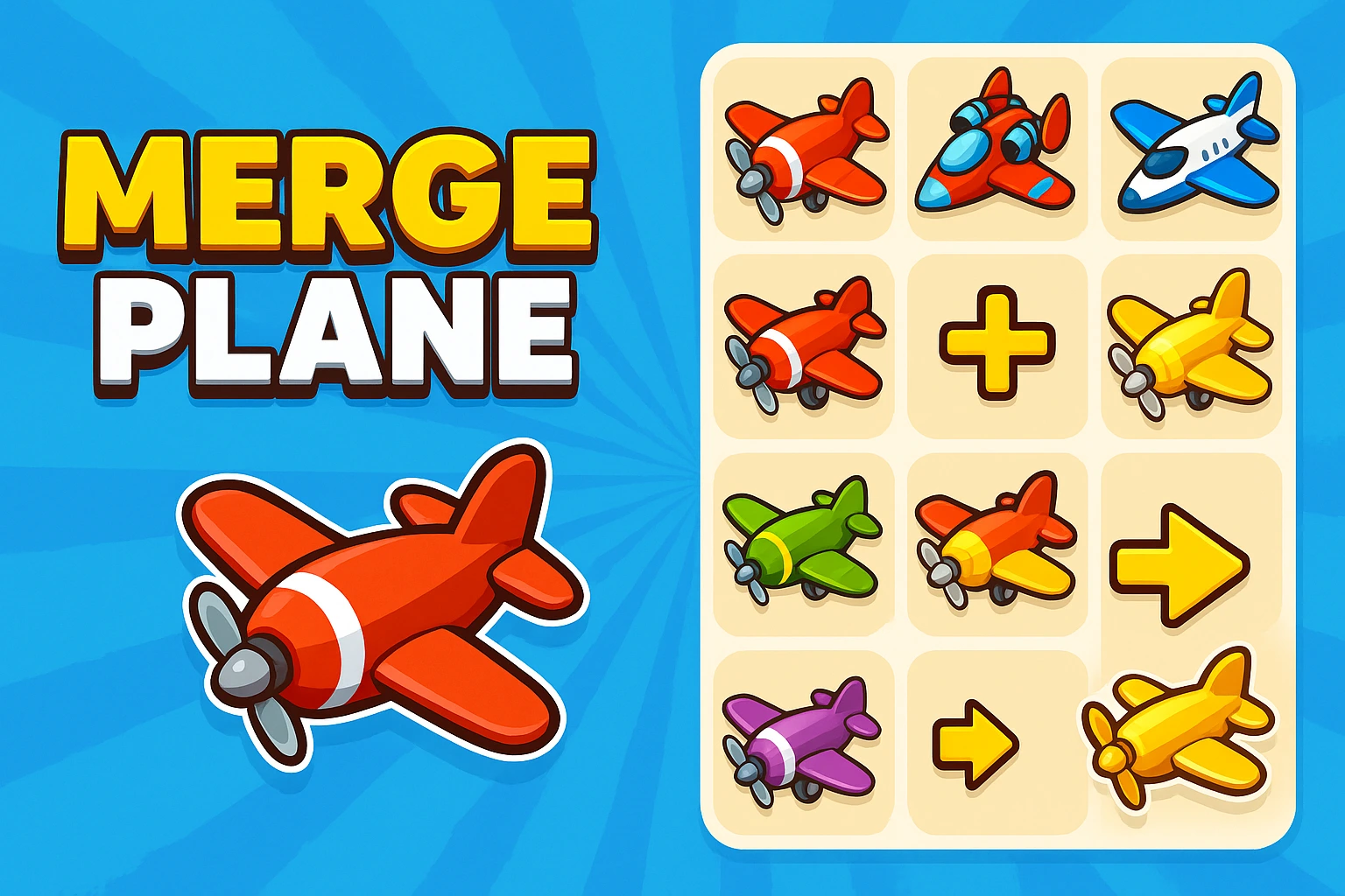 Merge Plane - Play Free Online Airplane Merging Game 45 Thumbnail