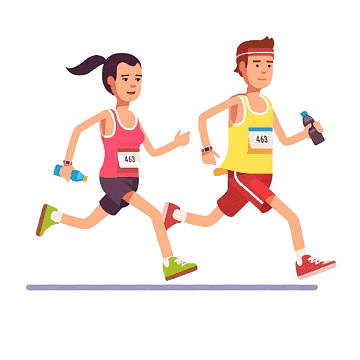 png transparent male and female running graphics illustration animation running sport jogging child physical fitness photography thumbnail removebg preview