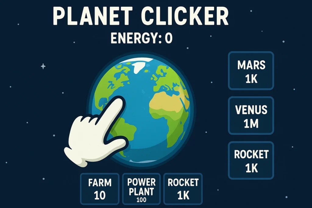 Planet Clicker Online - Free Idle Upgrade Challenge 61 Planet Clicker