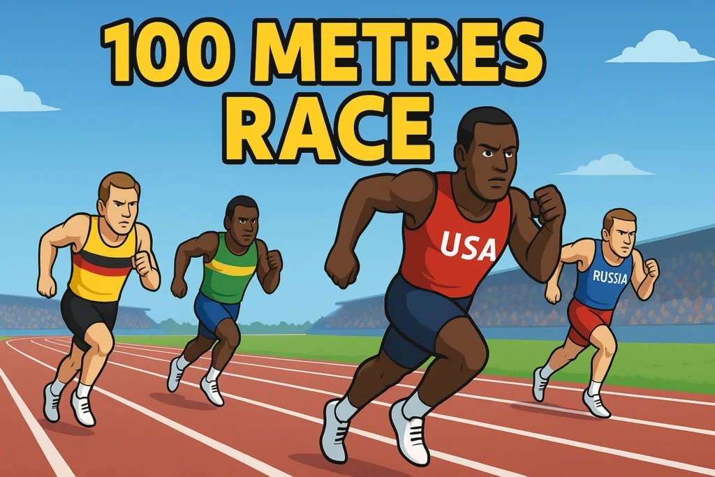 100 Metres Race 🕹️ Play Quick Sprint Game Online 61 100 Metres Race