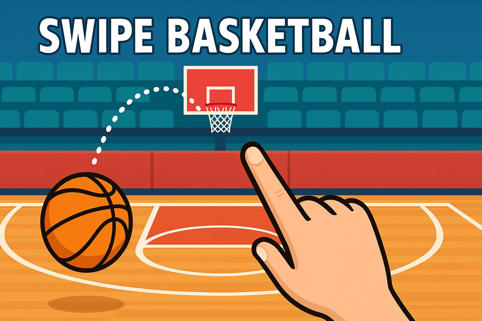 Play Free Swipe Basketball - Fun Online Sports Game 45 Thumbnail