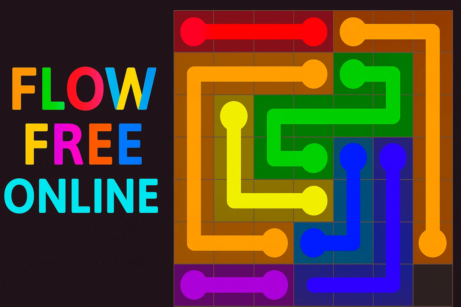 Flow Free â Free Online Puzzle Game to Connect the Dots 45 Thumbnail