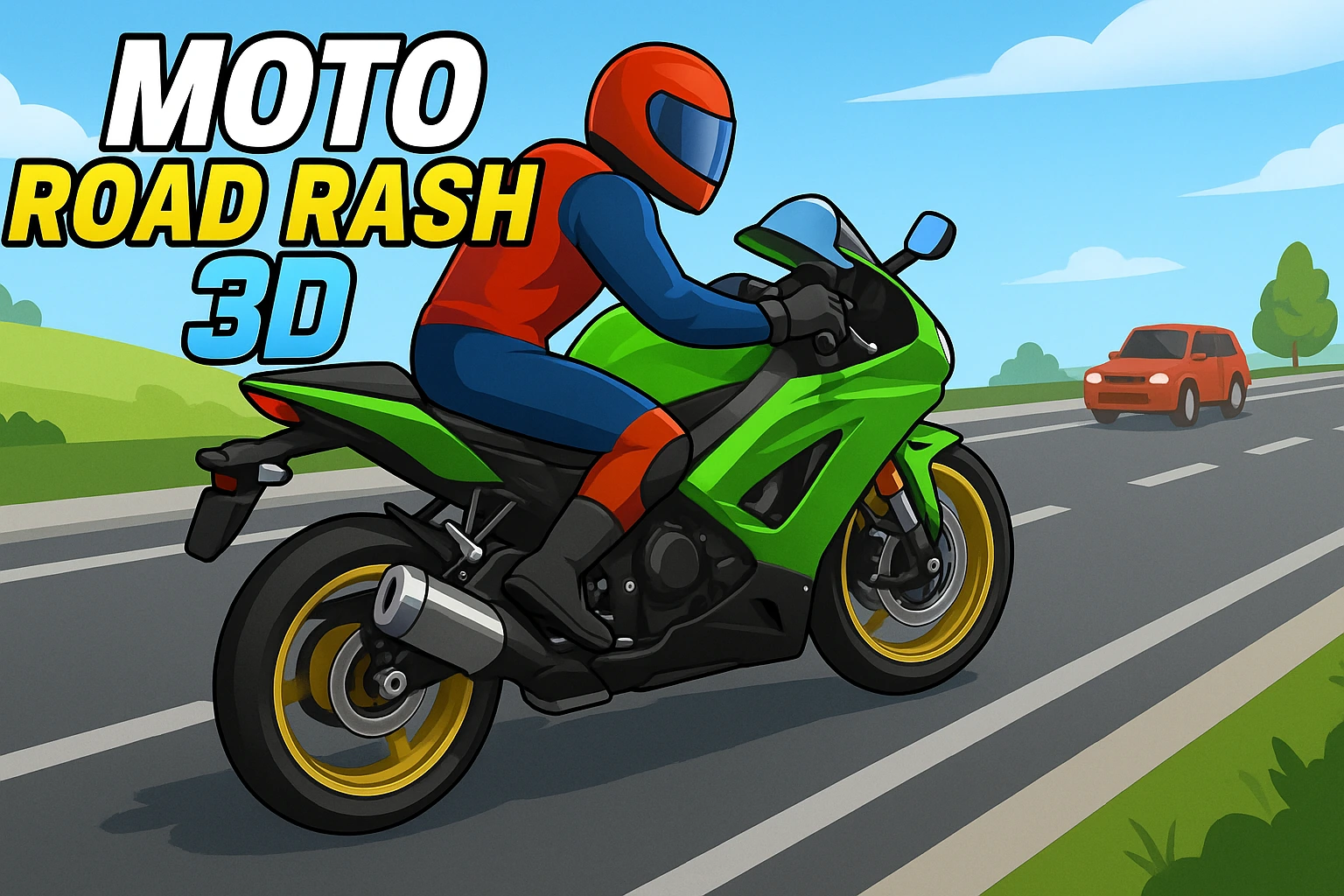 Moto Road Rash 3D 🕹️ Play Free Motorcycle Racing Game Online 61 Moto Road Rash 3D