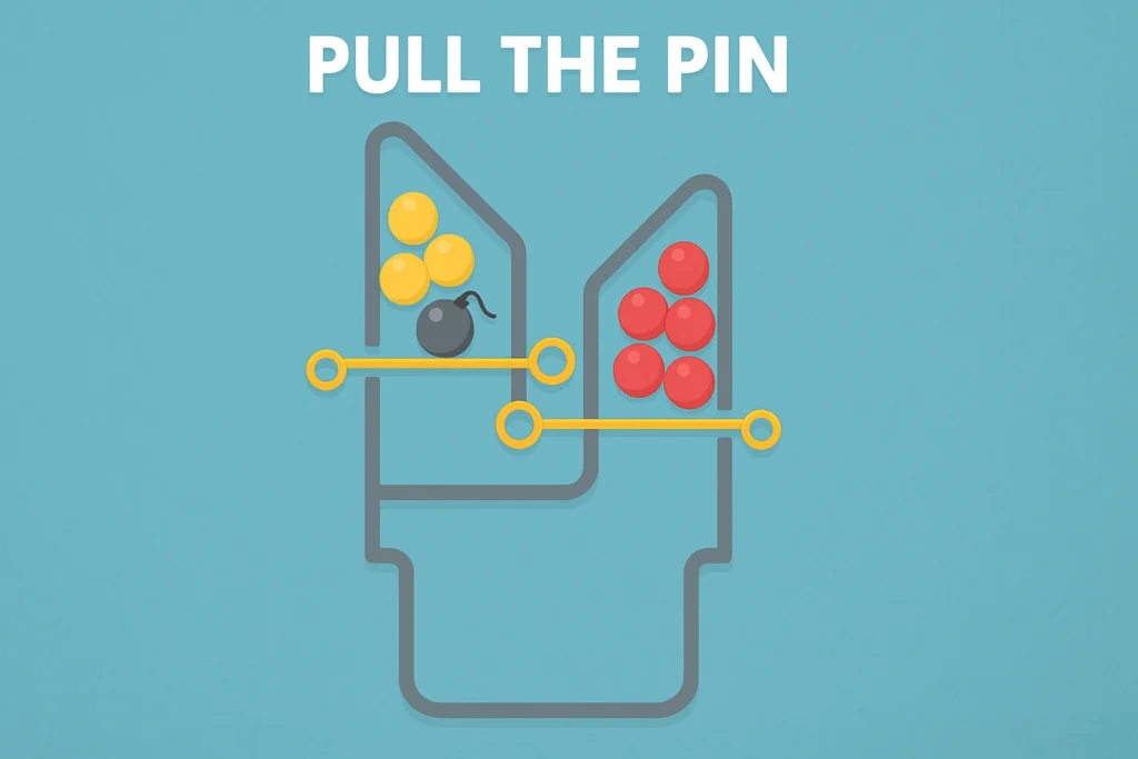 Pull The Pin đšī¸ Solve Logic Puzzles Online Anytime 61 Pull The Pin